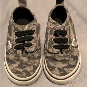 Gray Shark Camo Vans for Toddler